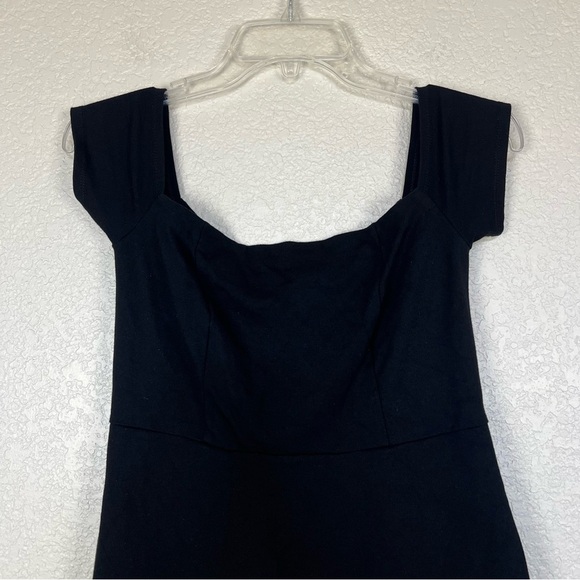 Free People Black Mambo Skater Mini Dress Size Small Off Shoulder - Picture 3 of 9